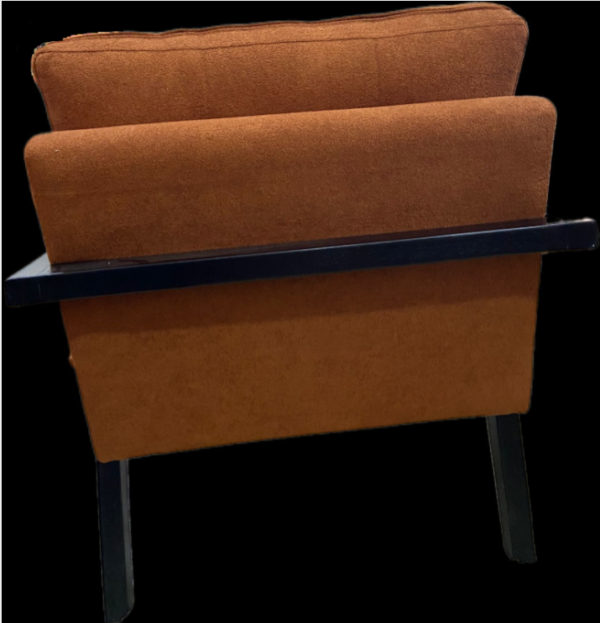 Poltrona mona em suede laranja - Image 5