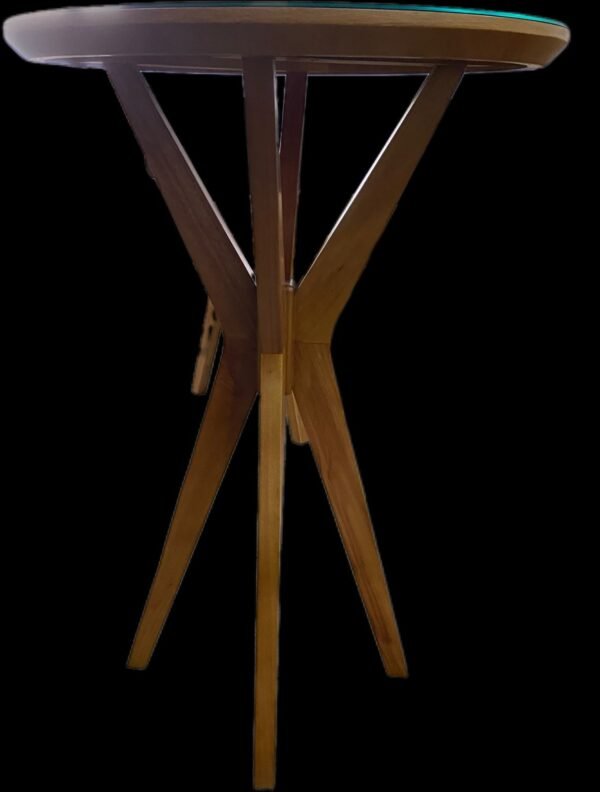 Mesa de canto retrô preta - Image 4